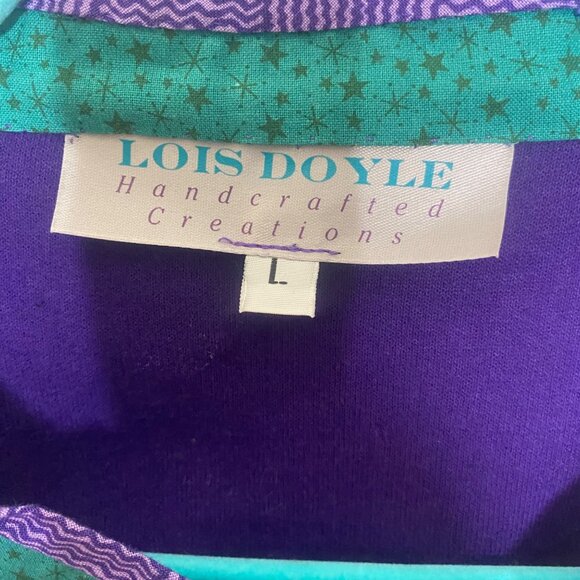 Vintage Handcrafted Patchwork Jacket Womens L Snowman Quilted Holiday Dirty Sant - Picture 2 of 11